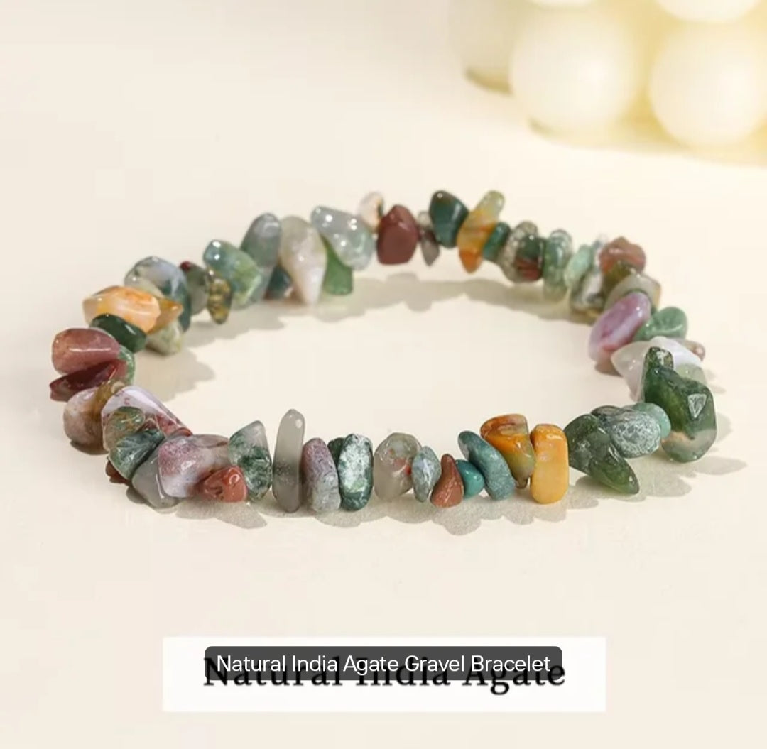 Natural stone chips crystal bracelets