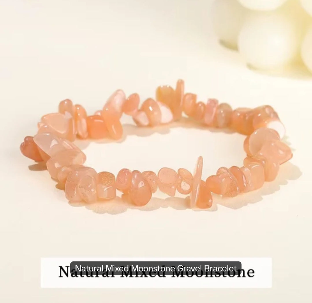 Natural stone chips crystal bracelets