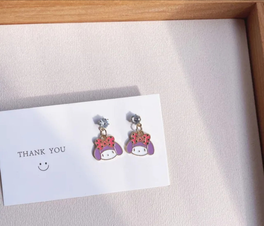 Cute hello kitty earrings