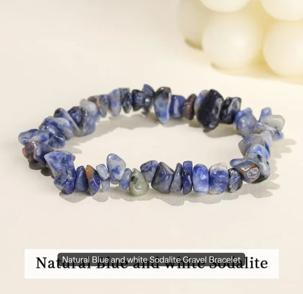 Natural stone chips crystal bracelets