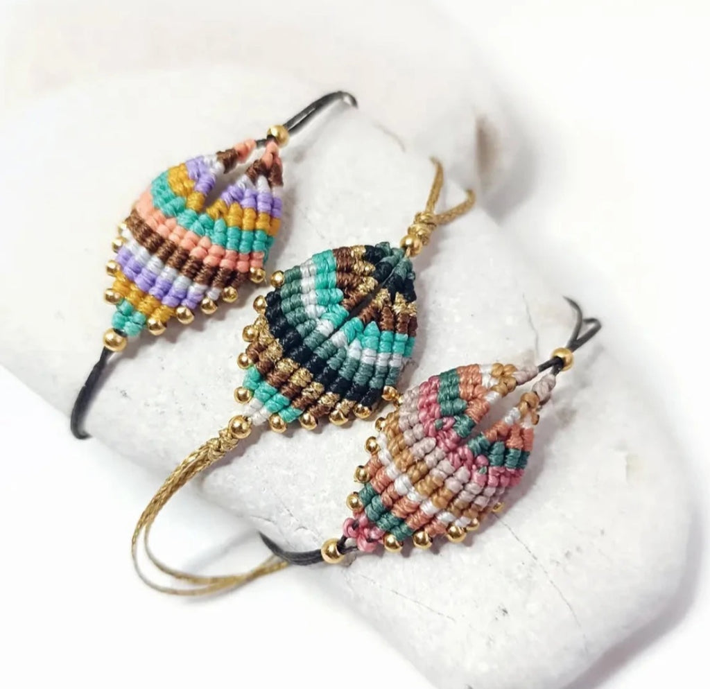 Boho macrame handmade bracelet