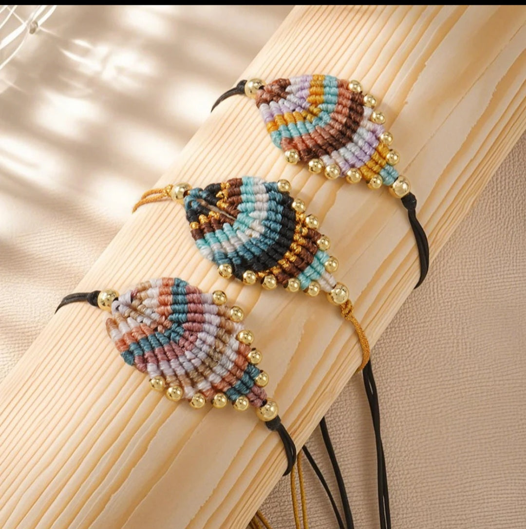 Boho macrame handmade bracelet