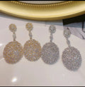 100% micro zirconia waterdrop earrings