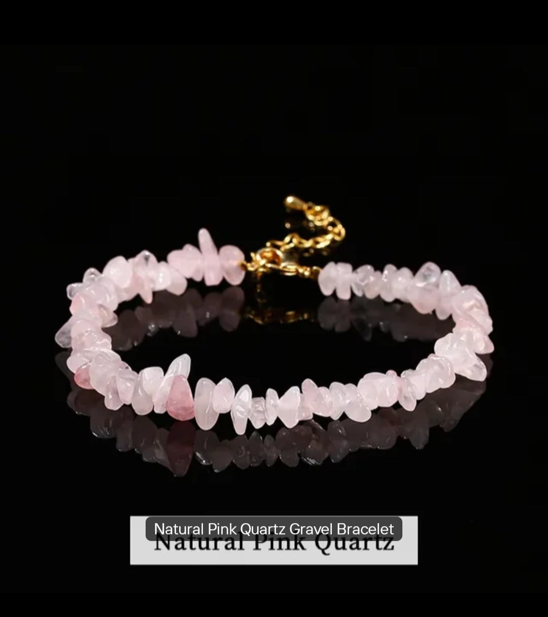 Natural stone chips crystal bracelets