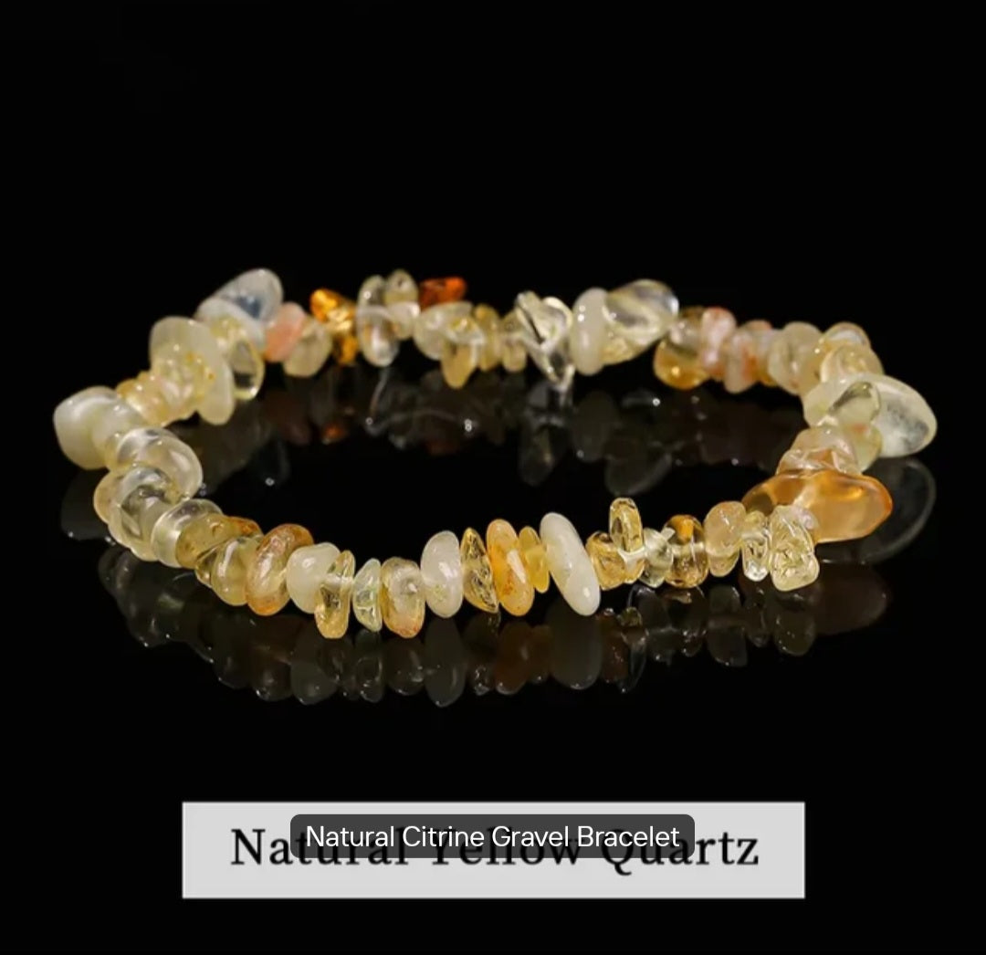 Natural stone chips crystal bracelets