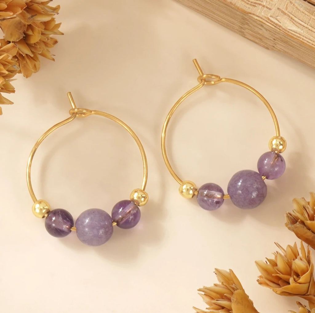 Boho Crystal and Rhinestone drop earrings
