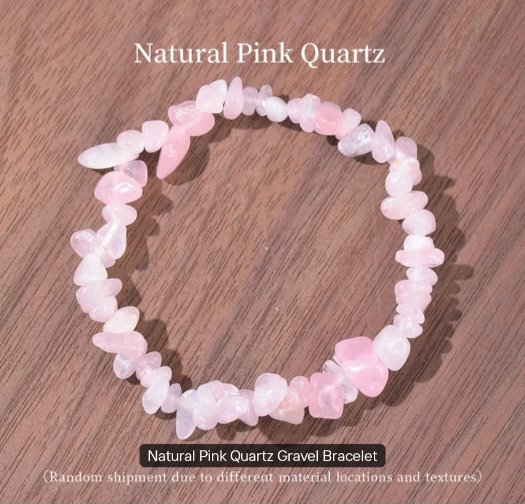 Natural stone chips crystal bracelets
