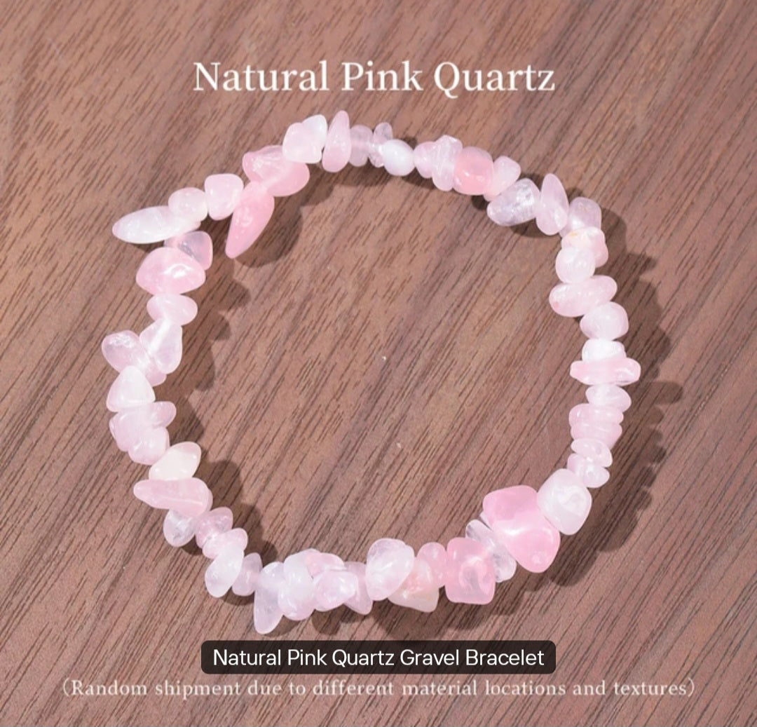 Natural stone chips crystal bracelets