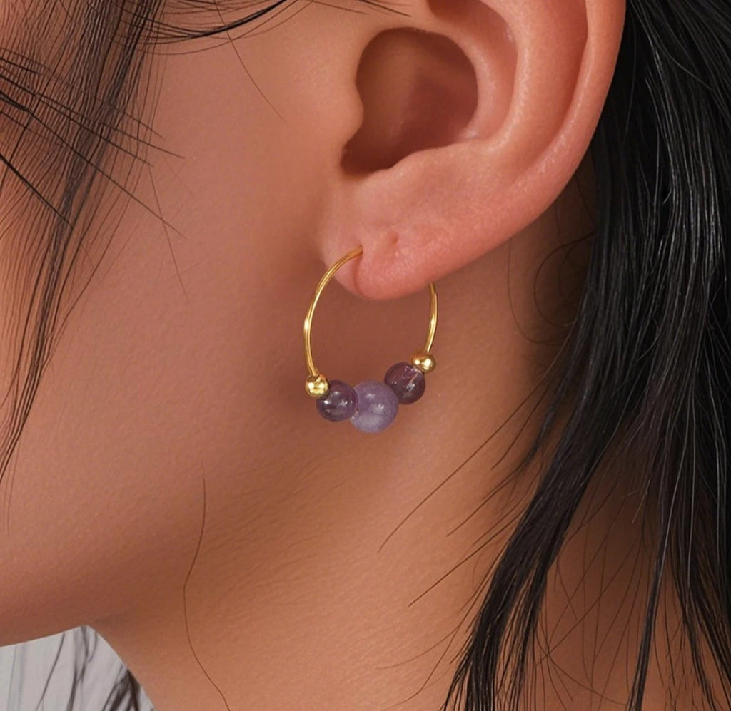 Boho Crystal and Rhinestone drop earrings