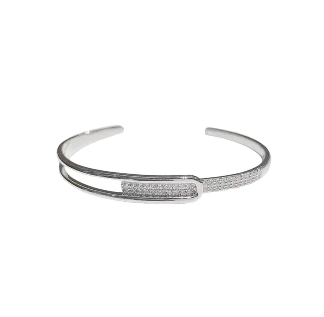 Sterling Silver open-ended bracelet