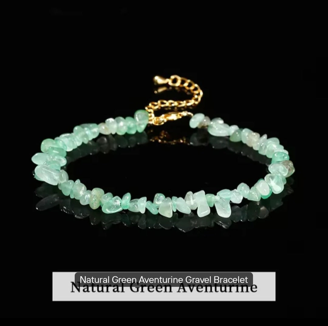 Natural stone chips crystal bracelets