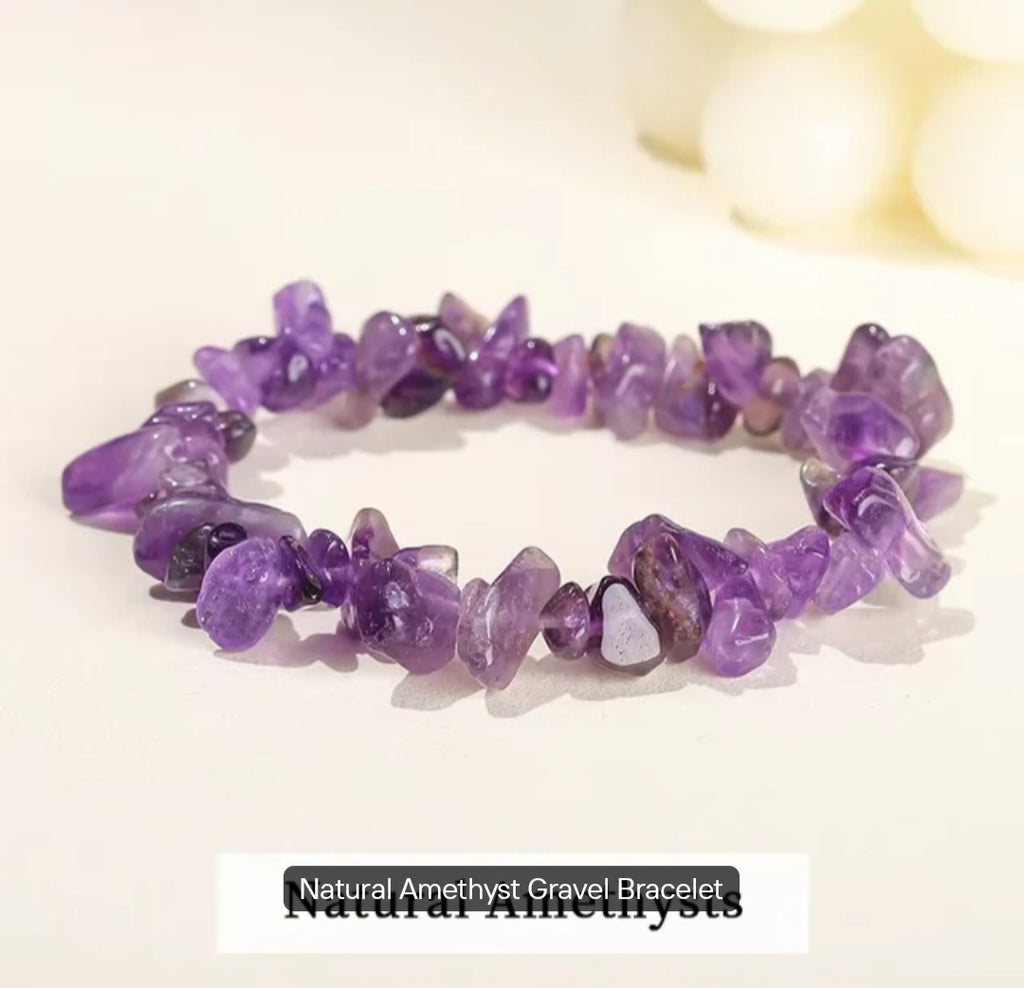 Natural stone chips crystal bracelets