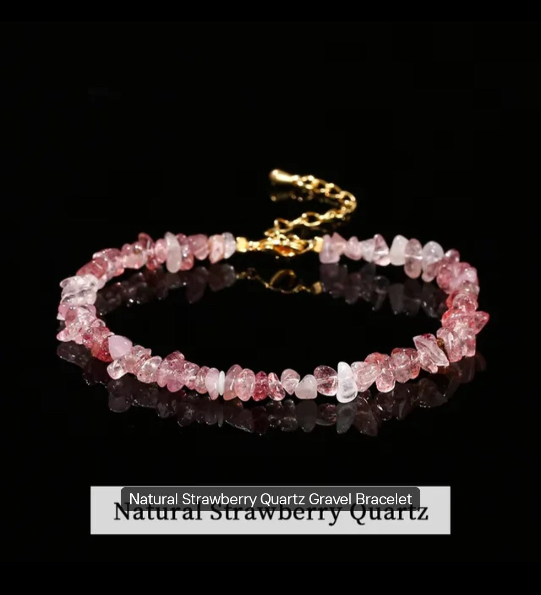 Natural stone chips crystal bracelets
