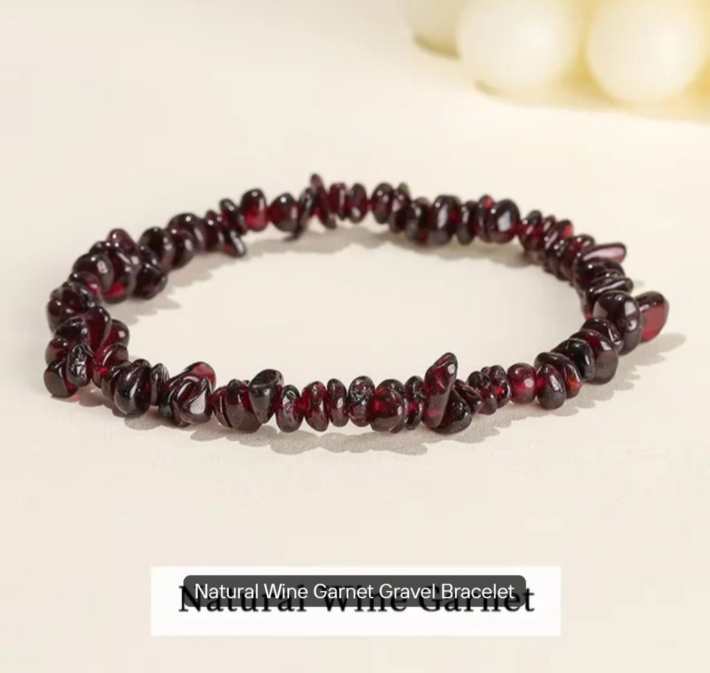 Natural stone chips crystal bracelets
