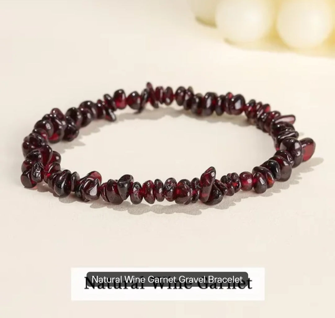 Natural stone chips crystal bracelets