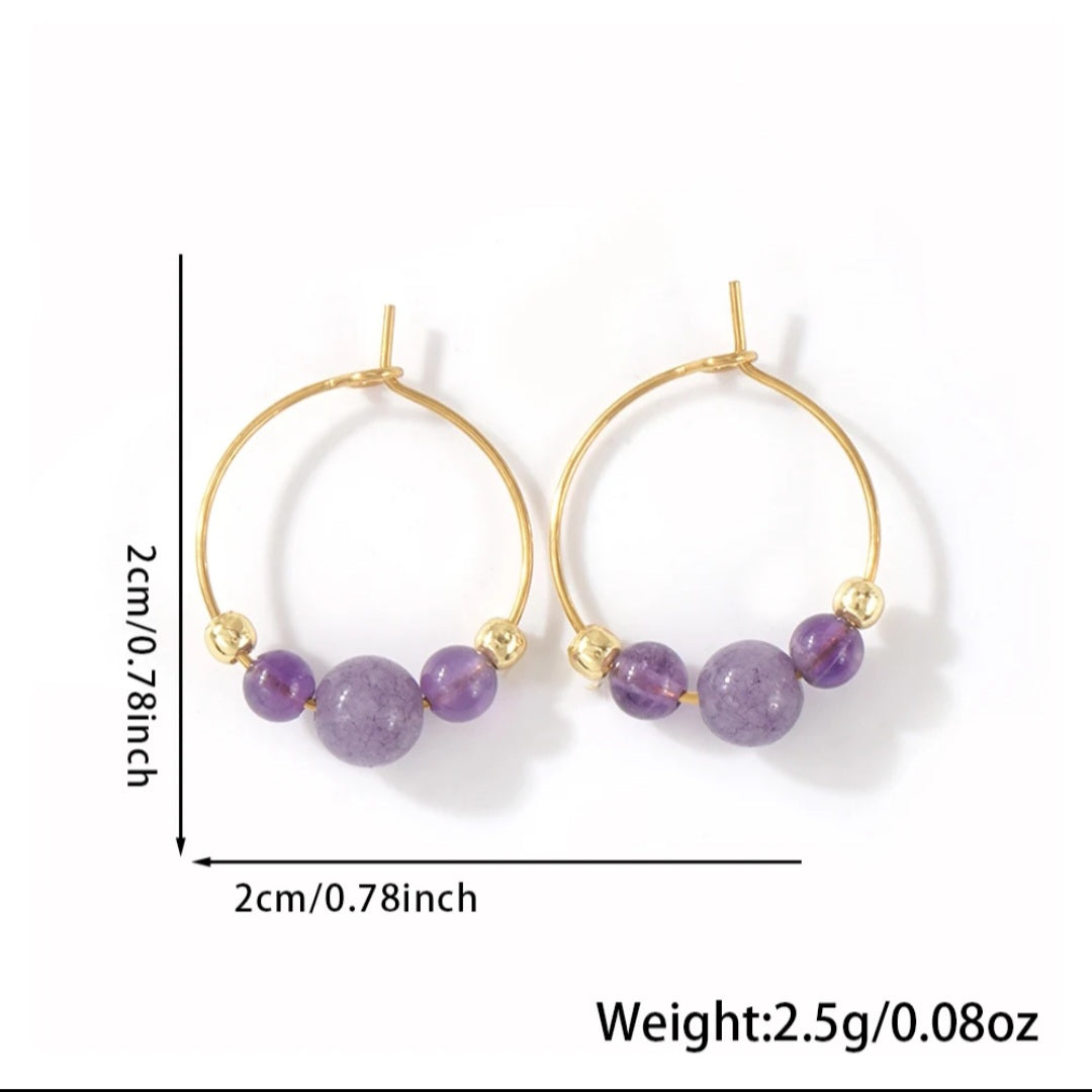 Boho Crystal and Rhinestone drop earrings